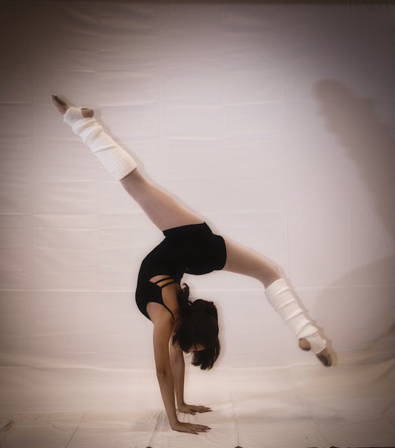 Maria Tzikas in rehearsal portrait